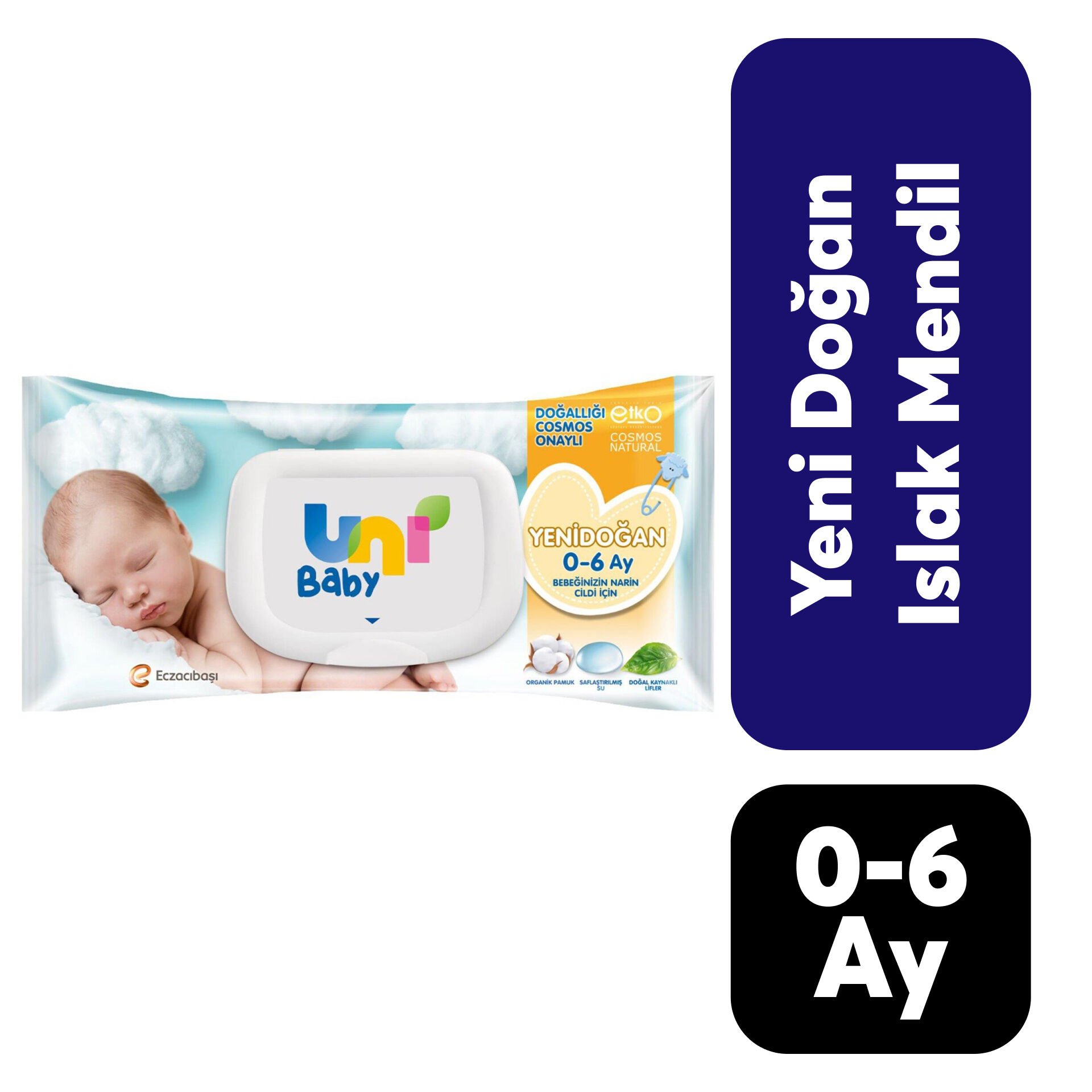 Havlu Islak Uni Baby Yeni Doğan 0-6