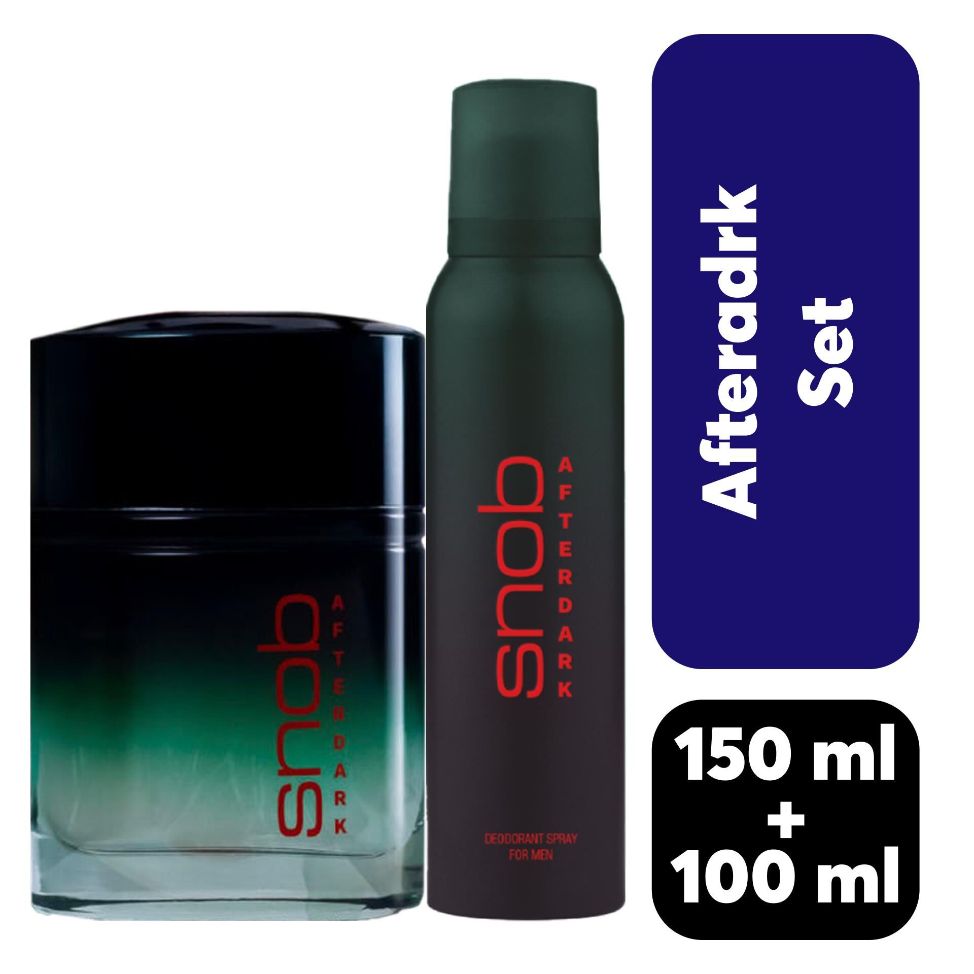 Set Snob Erkek Parfüm 100 ml + Deodorant 150 ml Afterdark