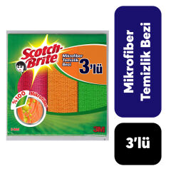 Scotch Brite Temizlik Bezi 3'lü Mikrofiber