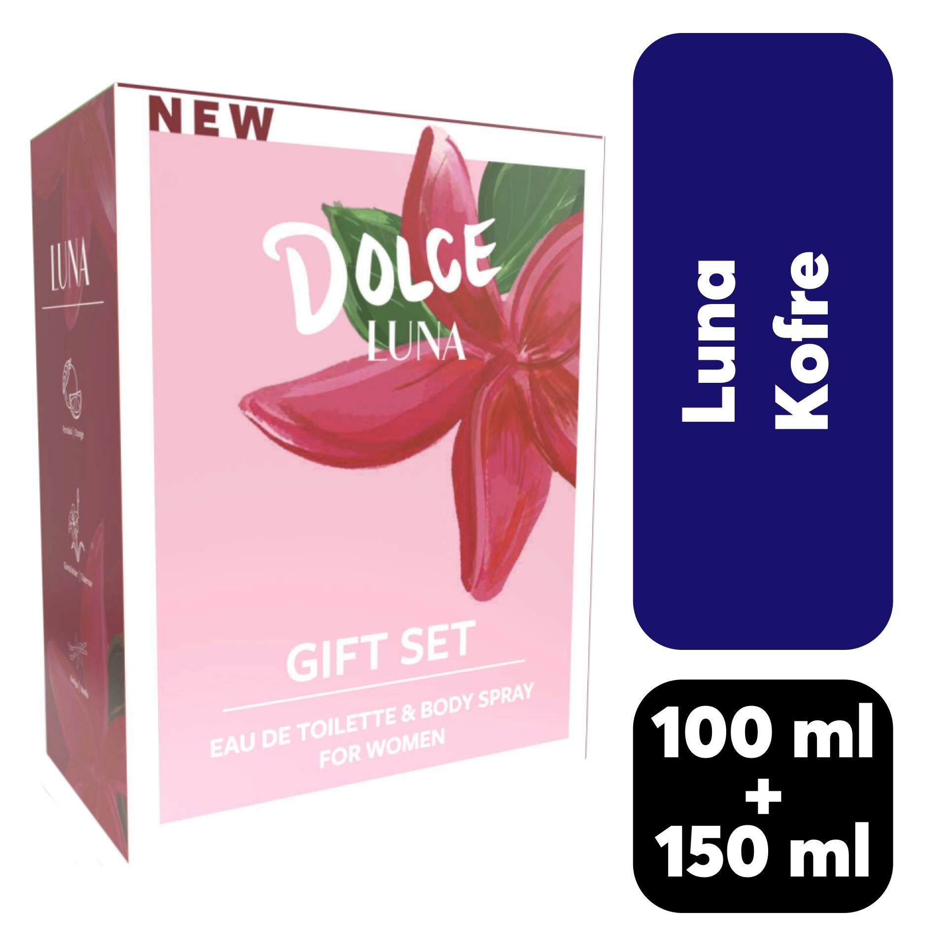 Kofre Kadın Dolce Parfüm 100 ml + Deodorant 150 ml Luna