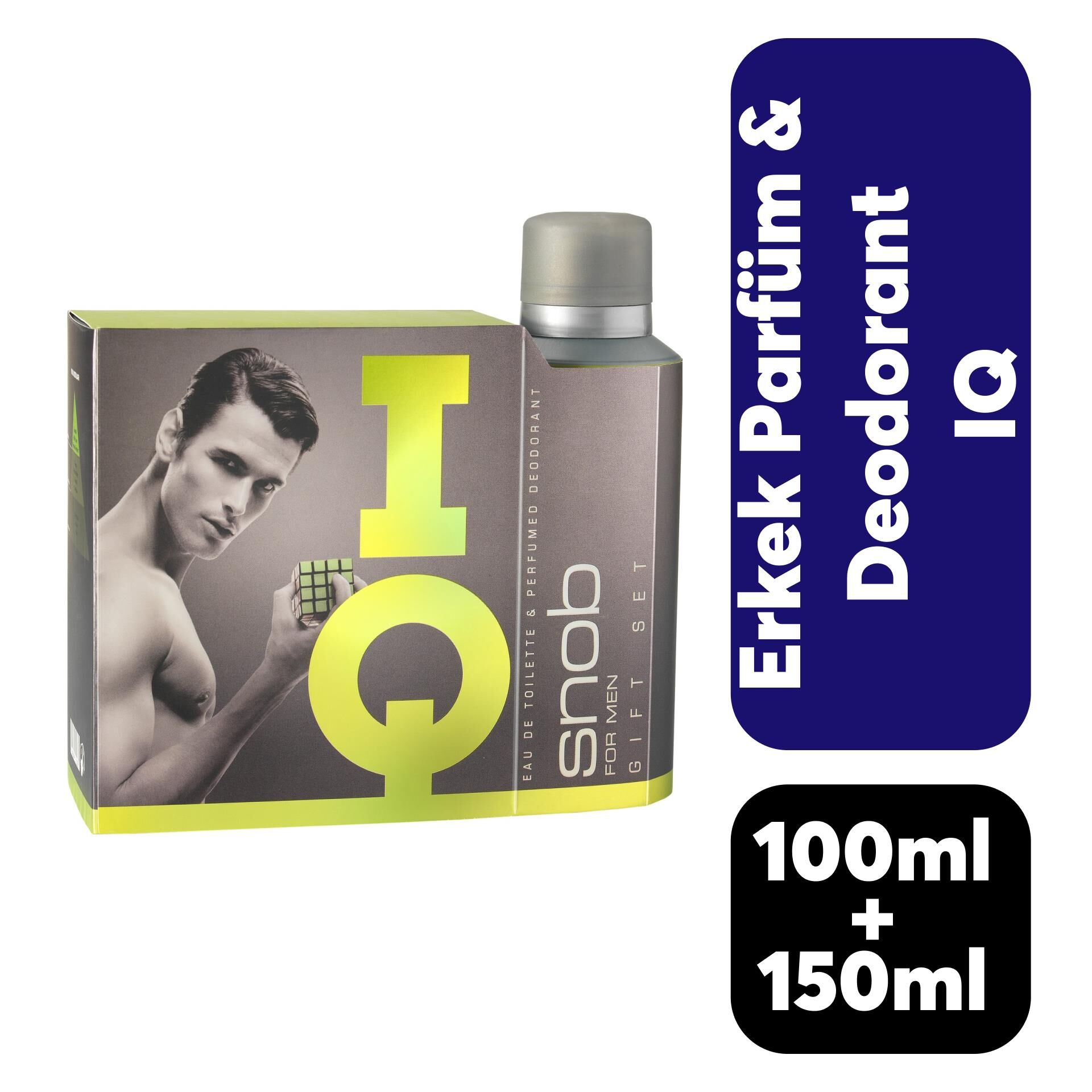 Set Snob Erkek Parfüm 100 ml + Deodorant 150 ml IQ