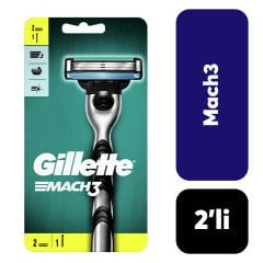 Gillette Mach3 Makine + 2 Başlık