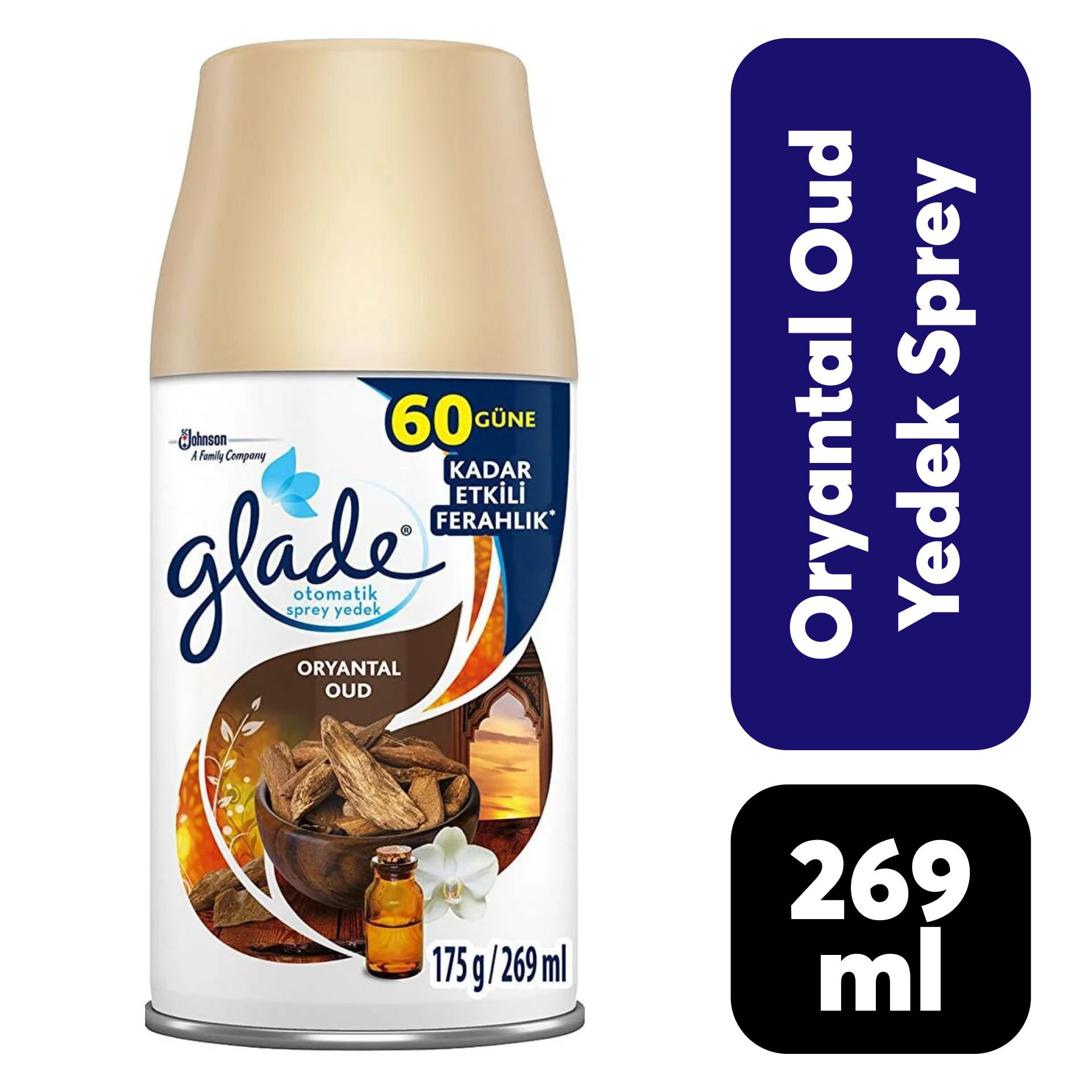 Yedek Sprey Glade 269 ml Ortanyal Oud