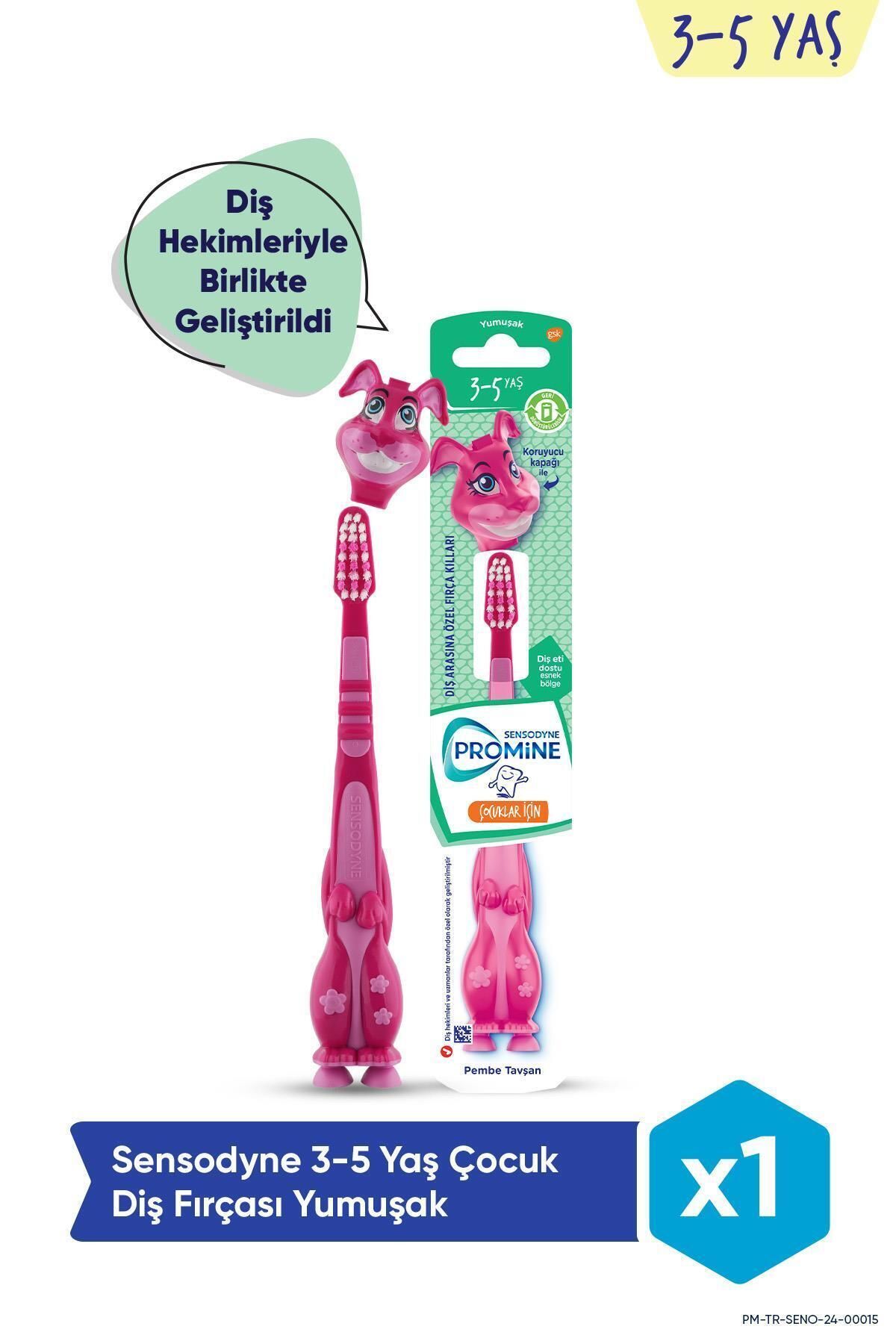 .Sensodyne Promine Diş Fırçası 3-5 Yaş Pembe Tavşan