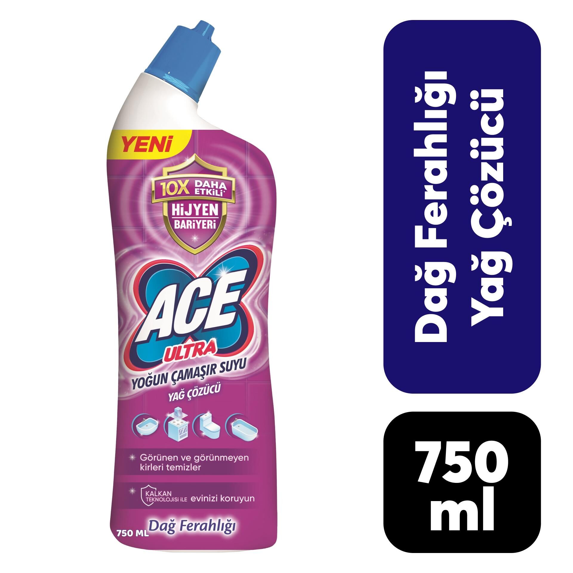 Ace Jel Yağ Çözücü .750 ml Dağ Ferahlığı