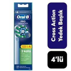 Yedek Oral-B Cross Action 4'lü Başlık