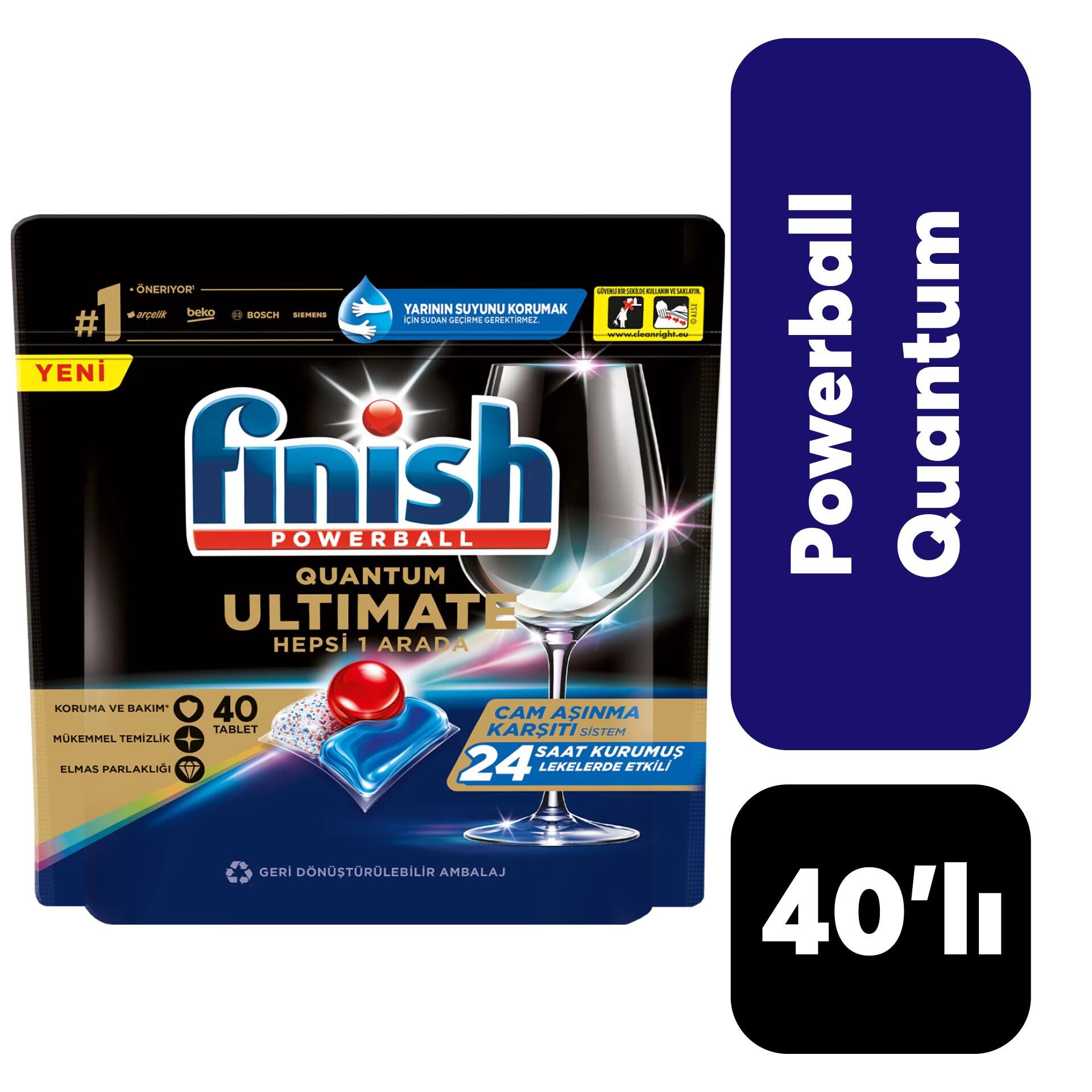 Bulaşık Tableti Finish Ultimate 40'lı