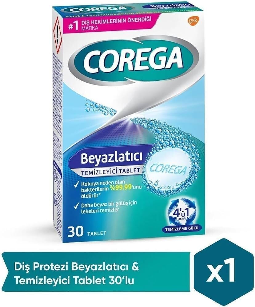 Corega Beyazlatıcı 30 Tablet