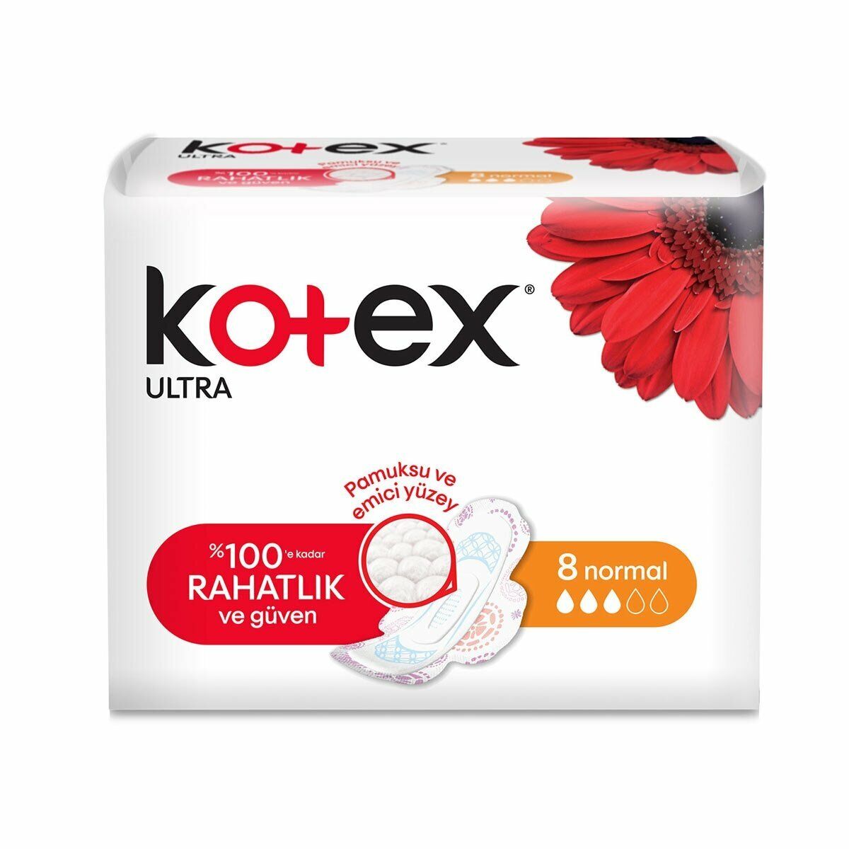 Kotex Hijyenik Ped Ultra Extra Normal 8'li