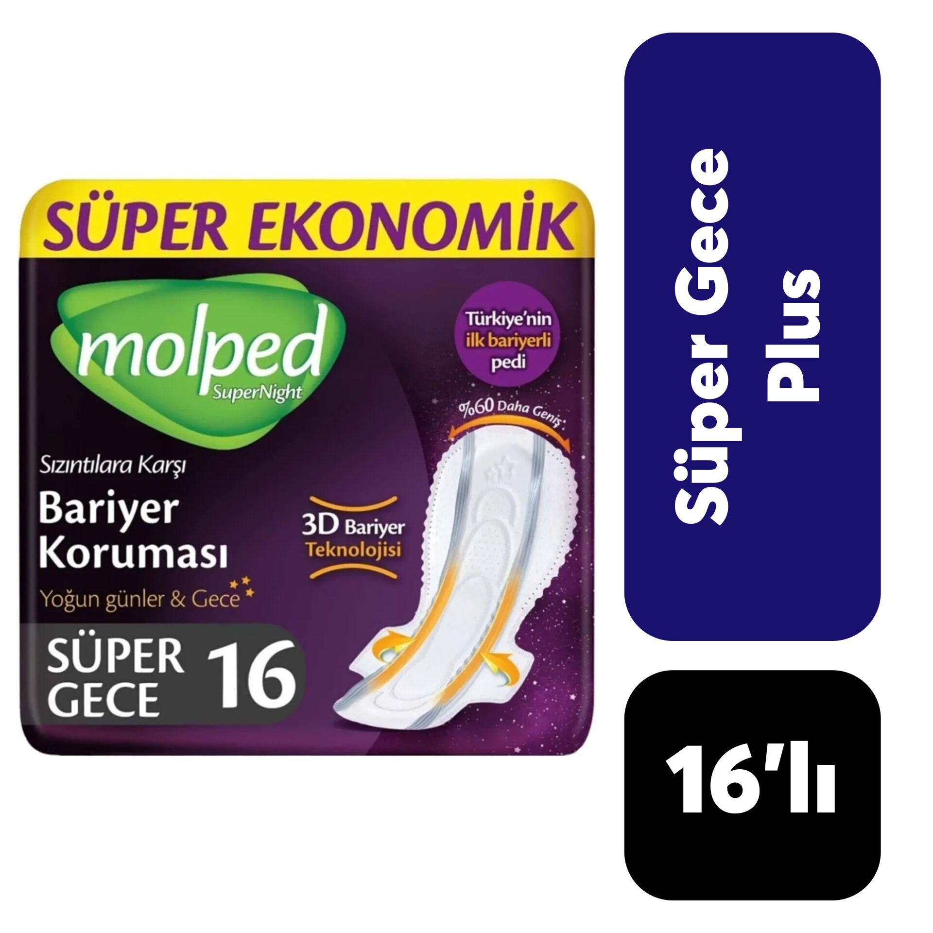 Molped Supernight Gece 16'lı