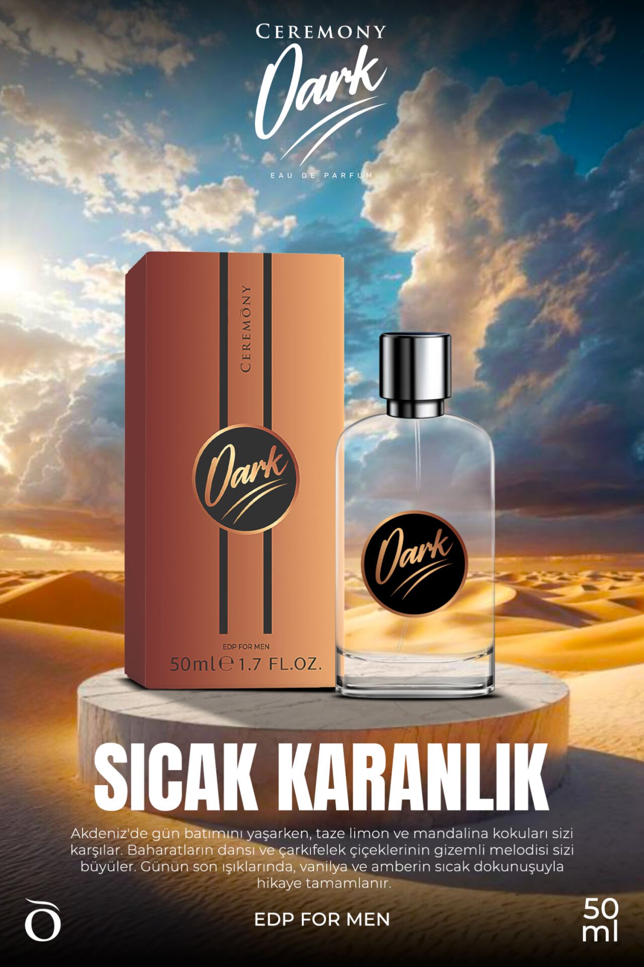 Ceremony Erkek Parfüm EDP 50 ml Dark