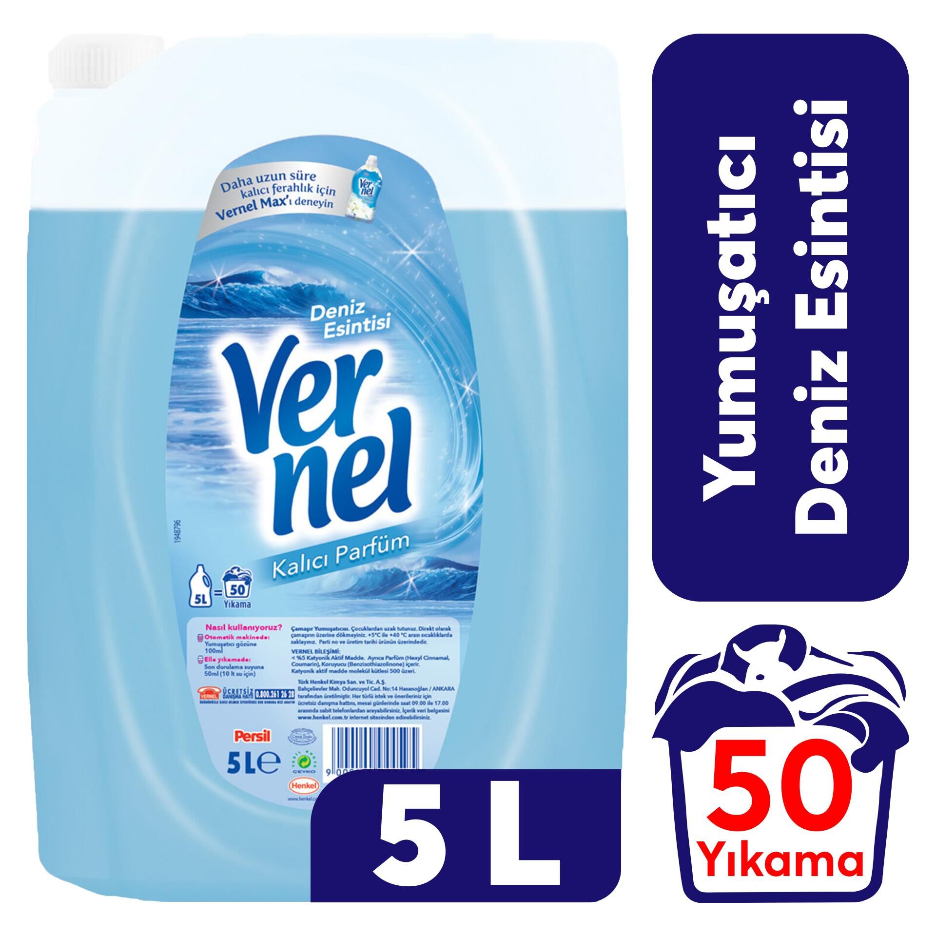 Vernel Yumuşatıcı 5 L Deniz Esintisi