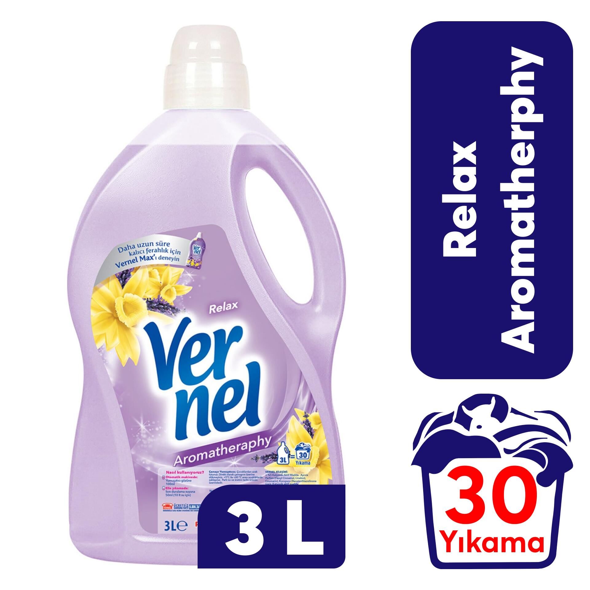 Vernel Yumuşatıcı 3 L Relax Aroma Terapi