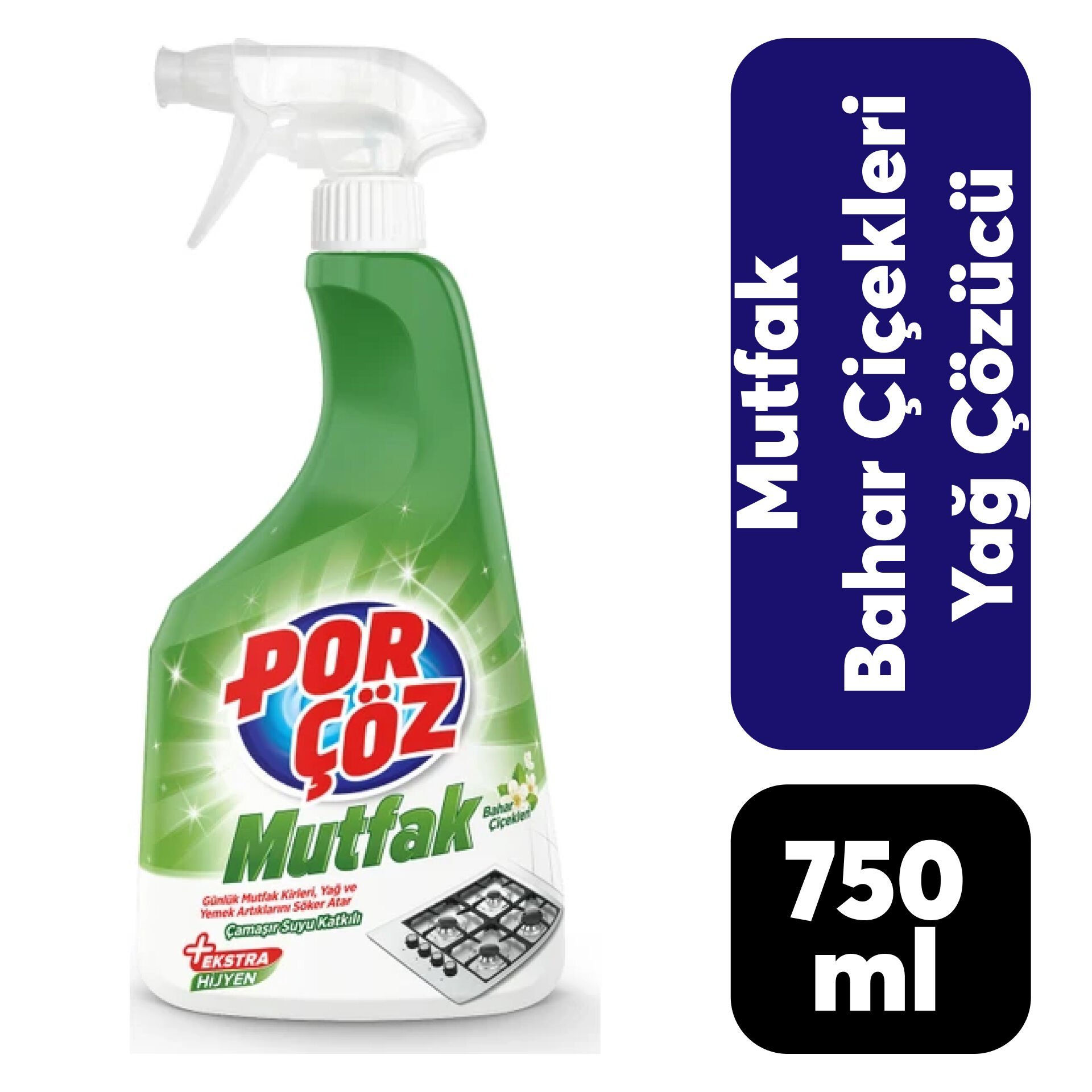 Çözücü Sprey Porçöz 750 ml Mutfak Bahar Çiçekleri