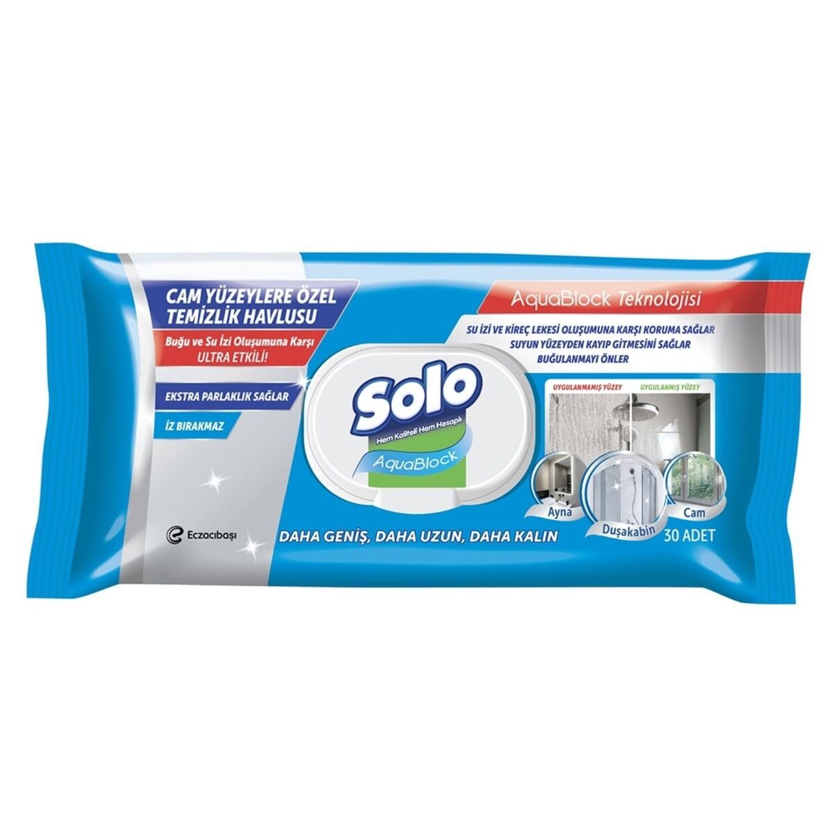 Solo Cam Temizlik Havlusu 30'lu
