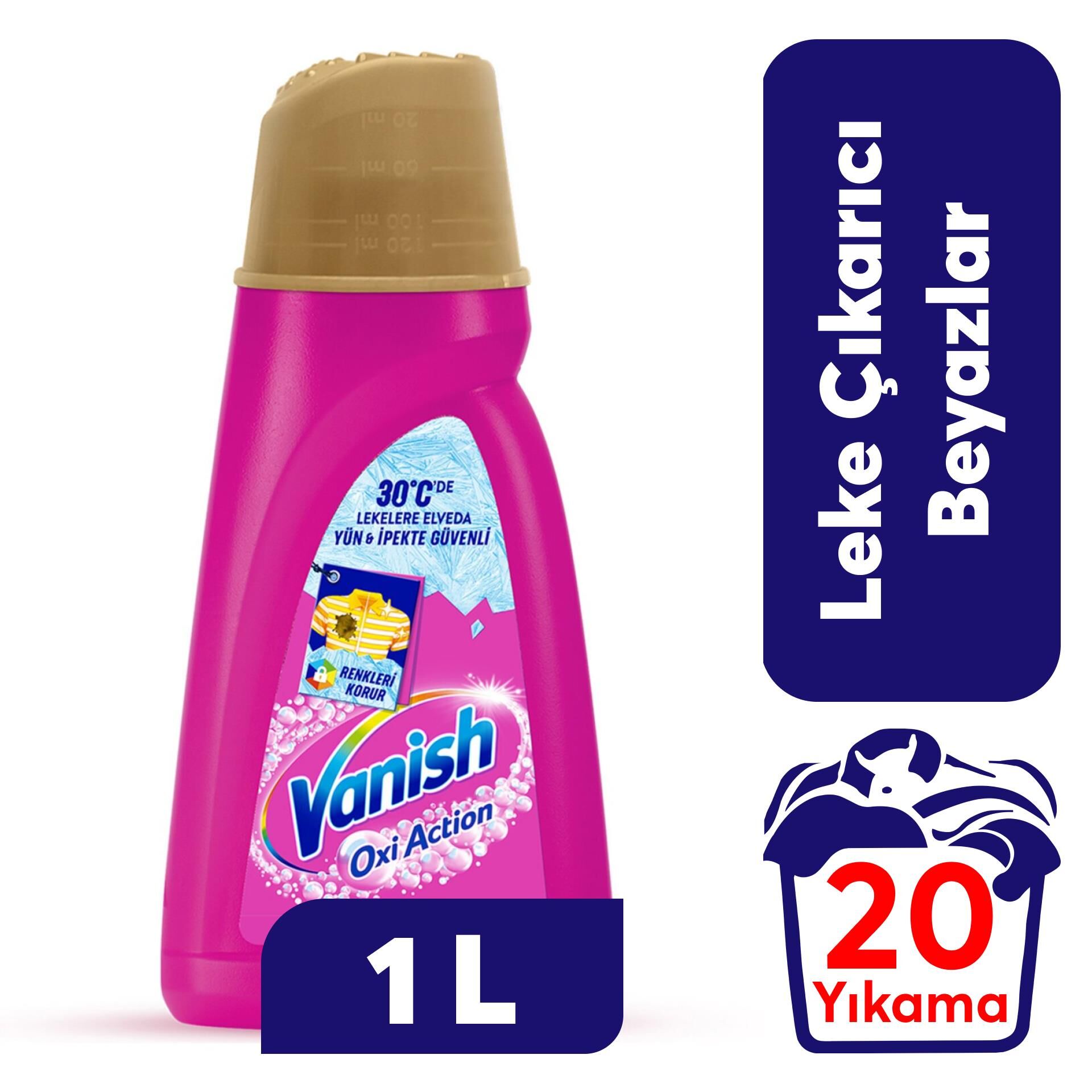 Vanish Kosla 1 L Oxi Action Sıvı Leke Çıkarıcı Pembe
