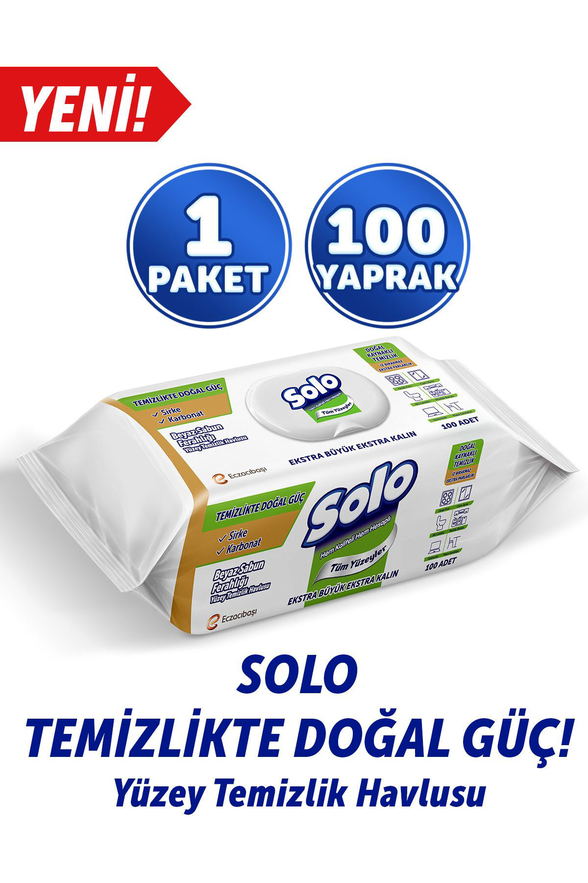 Yüzey Temizlik Solo 100'lü Beyaz Sabun