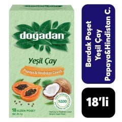 .Doğadan 18’li Yeşil Çay Papaya & Hindistan Cevizi