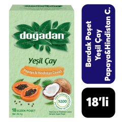 .Doğadan 18’li Yeşil Çay Papaya & Hindistan Cevizi