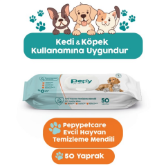 Pet Islak Havlu Pepy 50'li Petcare