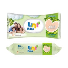 Uni Baby Islak Mendil Zeytinyağı 90'lı