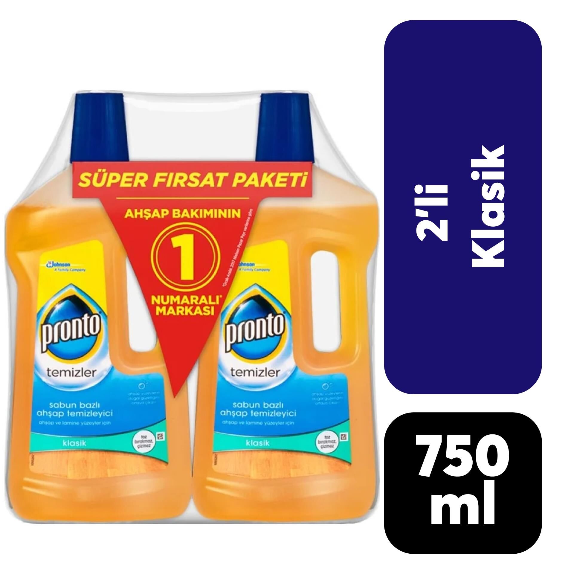 Ahşap Temizleyici Pronto 750 ml Su Bazlı 2'li