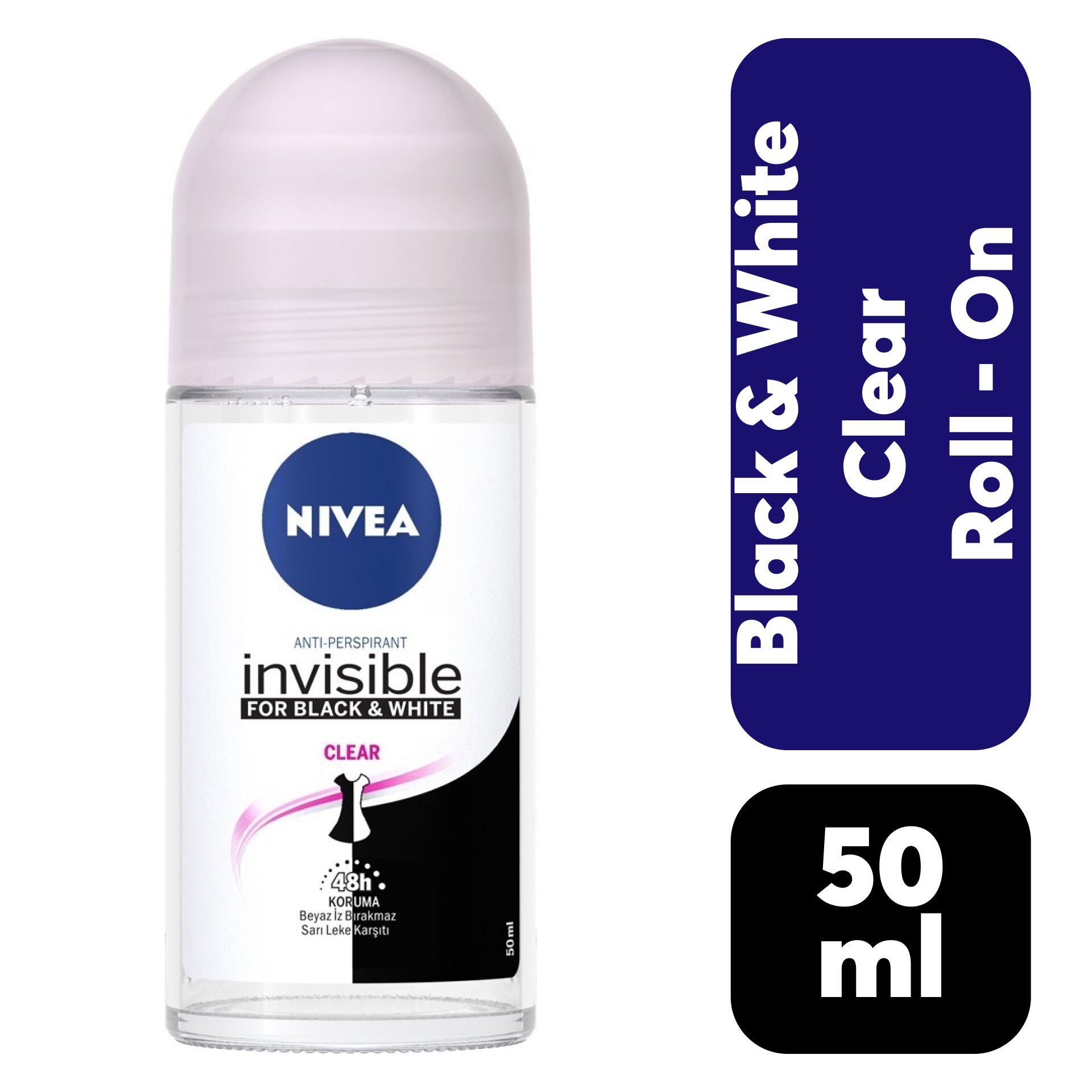 Roll-on Kadın Nivea 50 ml B&W Clear
