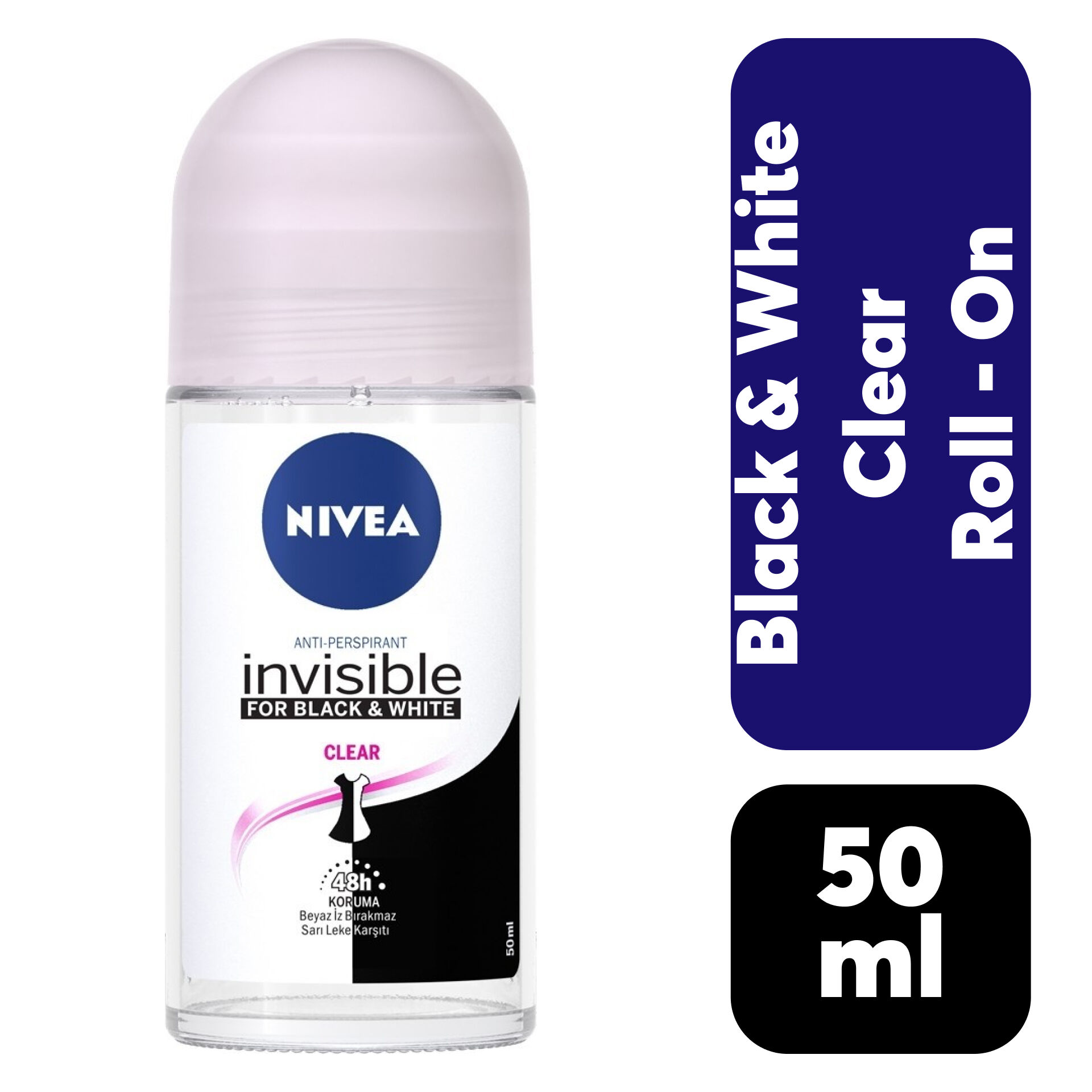 Roll-On Kadın Nivea 50 Ml B&W Clear
