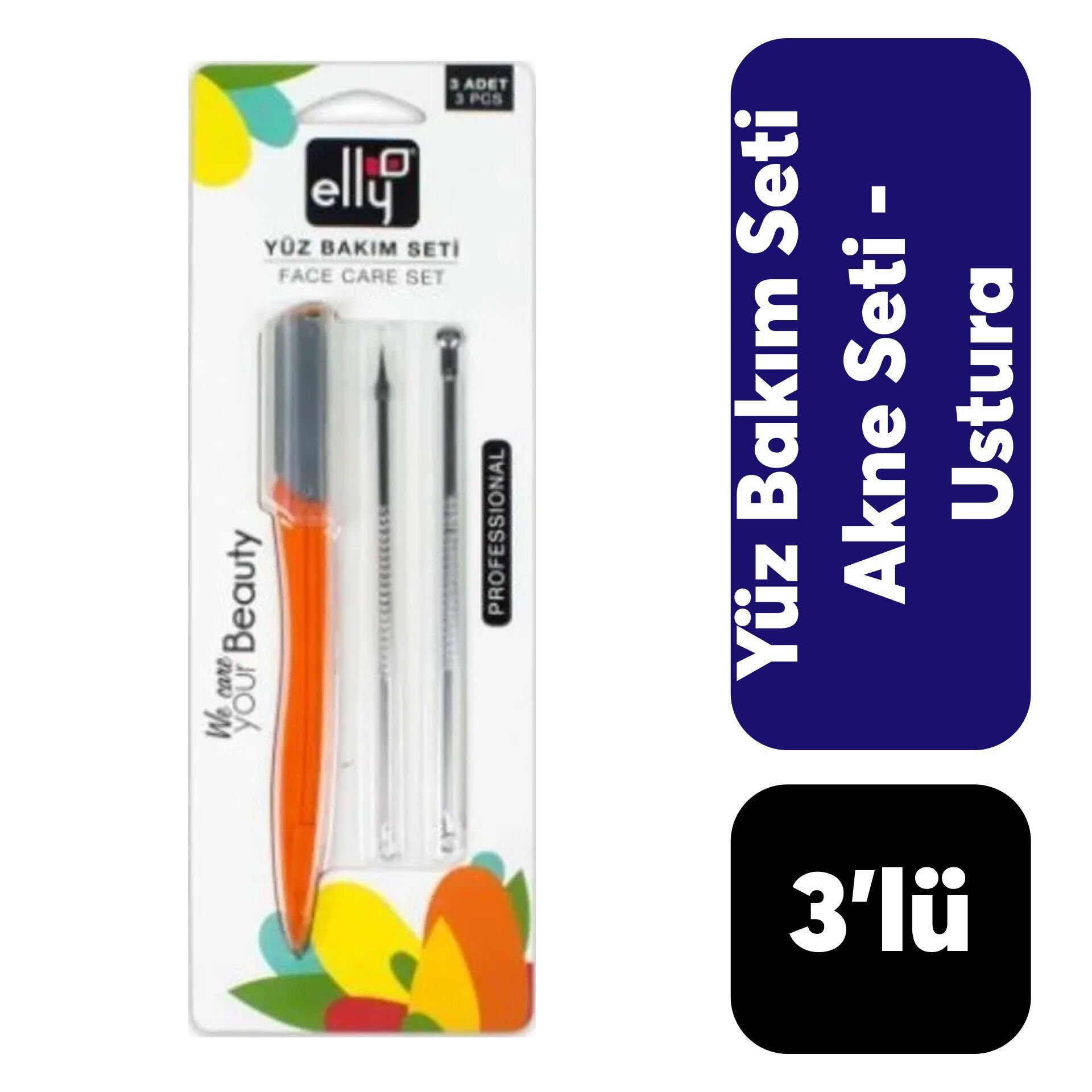 Elly Yüz Bakım Seti (Akne Seti + Ustura)
