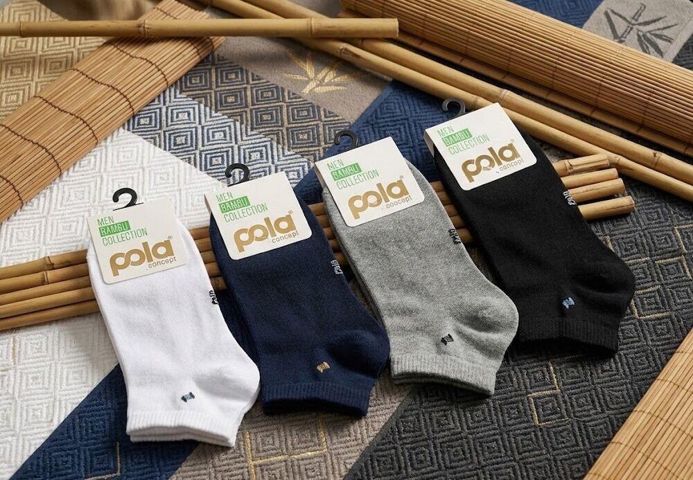 Pola Erkek Bambu Patik Dikişsiz Çorap 40-44 Tekli