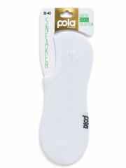 Pola Bayan Sneaker Bambu Çorap Beyaz 36-40