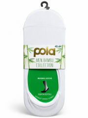 Pola Erkek Bambu Baget Çorap Beyaz 40-44