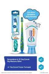 Paket Sensodyne Promine Çocuk Diş Macunu + Fırça + Kalemlik
