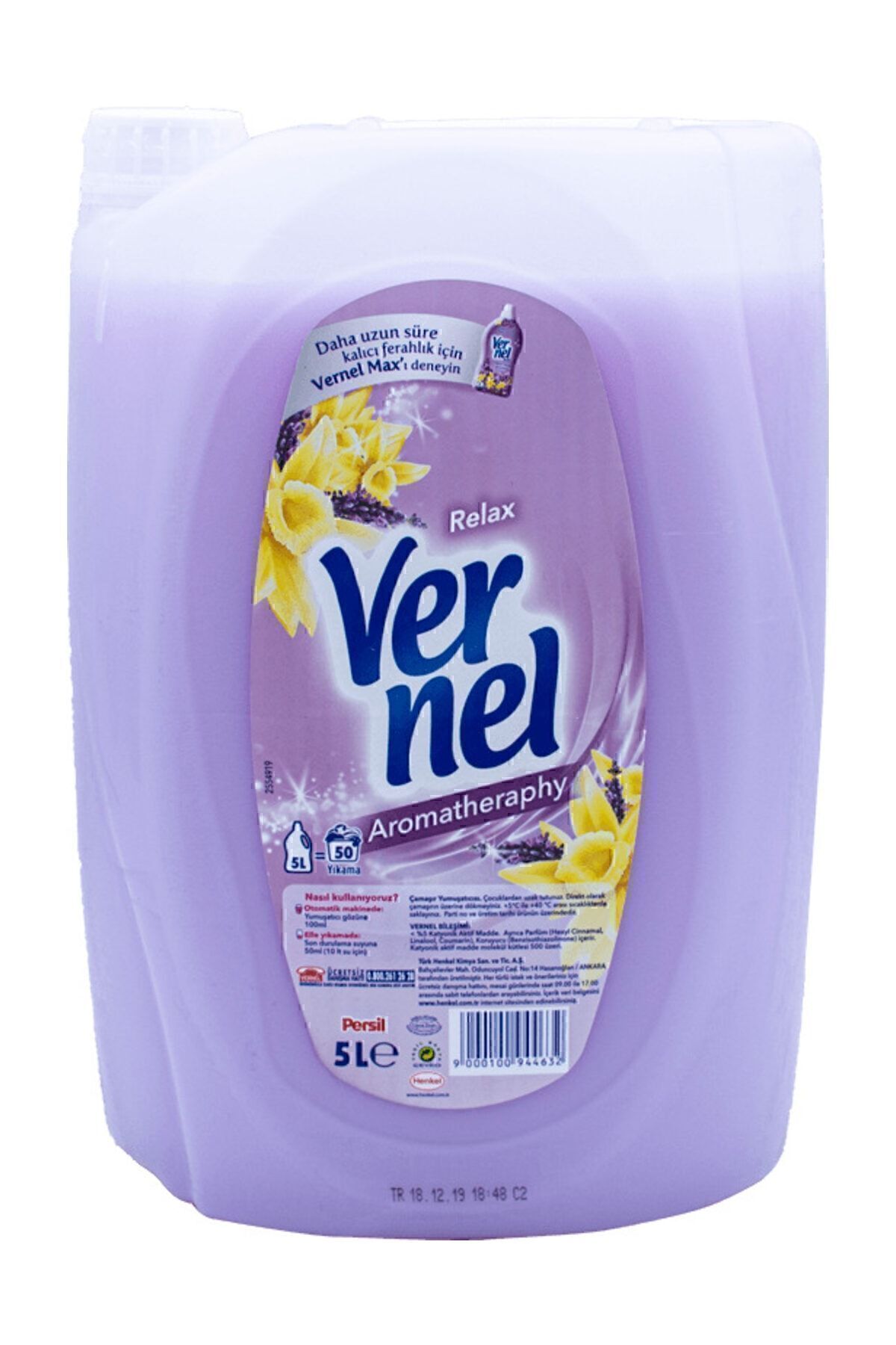 Vernel Yumuşatıcı 5 L Relax Aromatheraphy