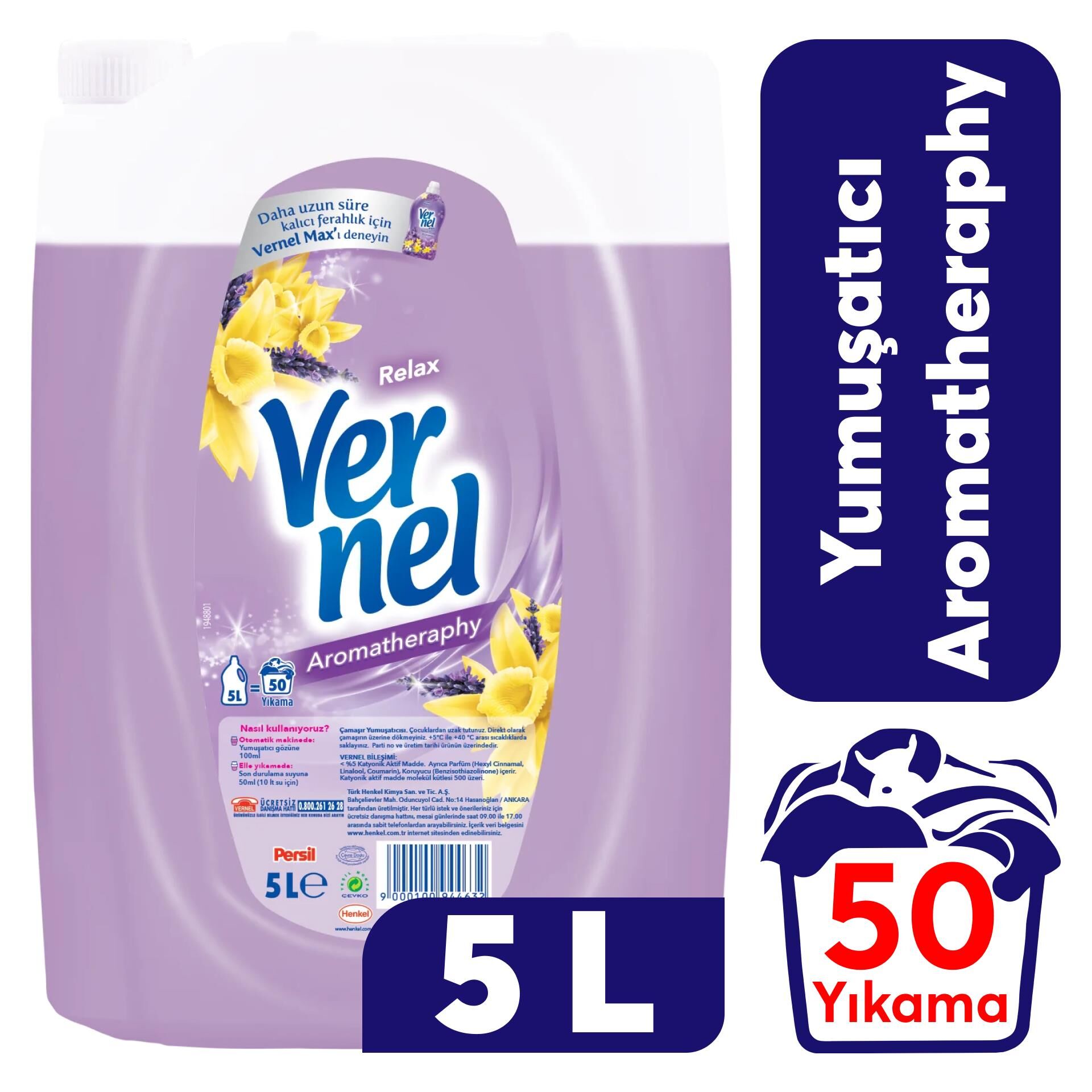 Vernel Yumuşatıcı 5 L Relax Aromatheraphy