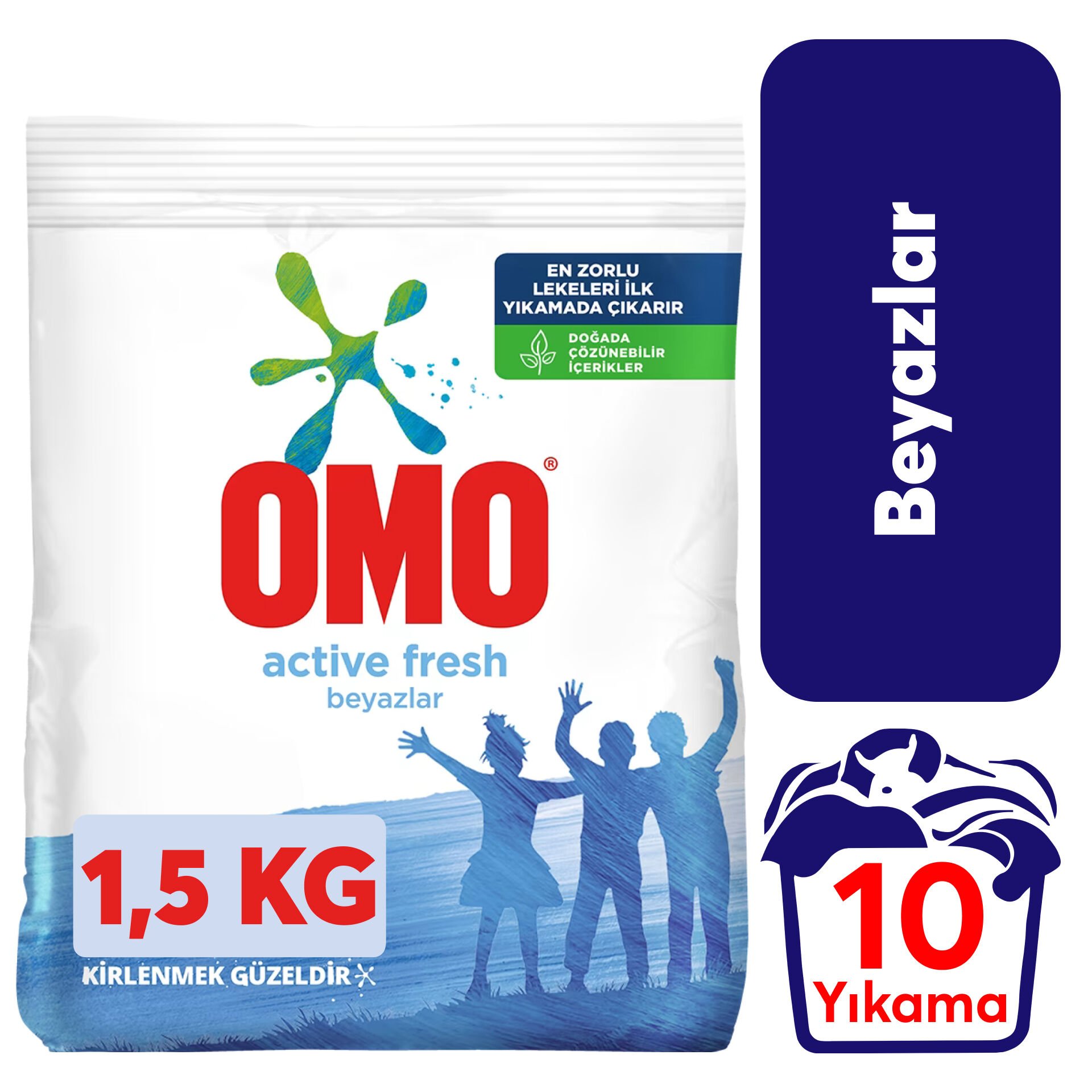 Toz Deterjan Omo .1,5 kg Beyazlar