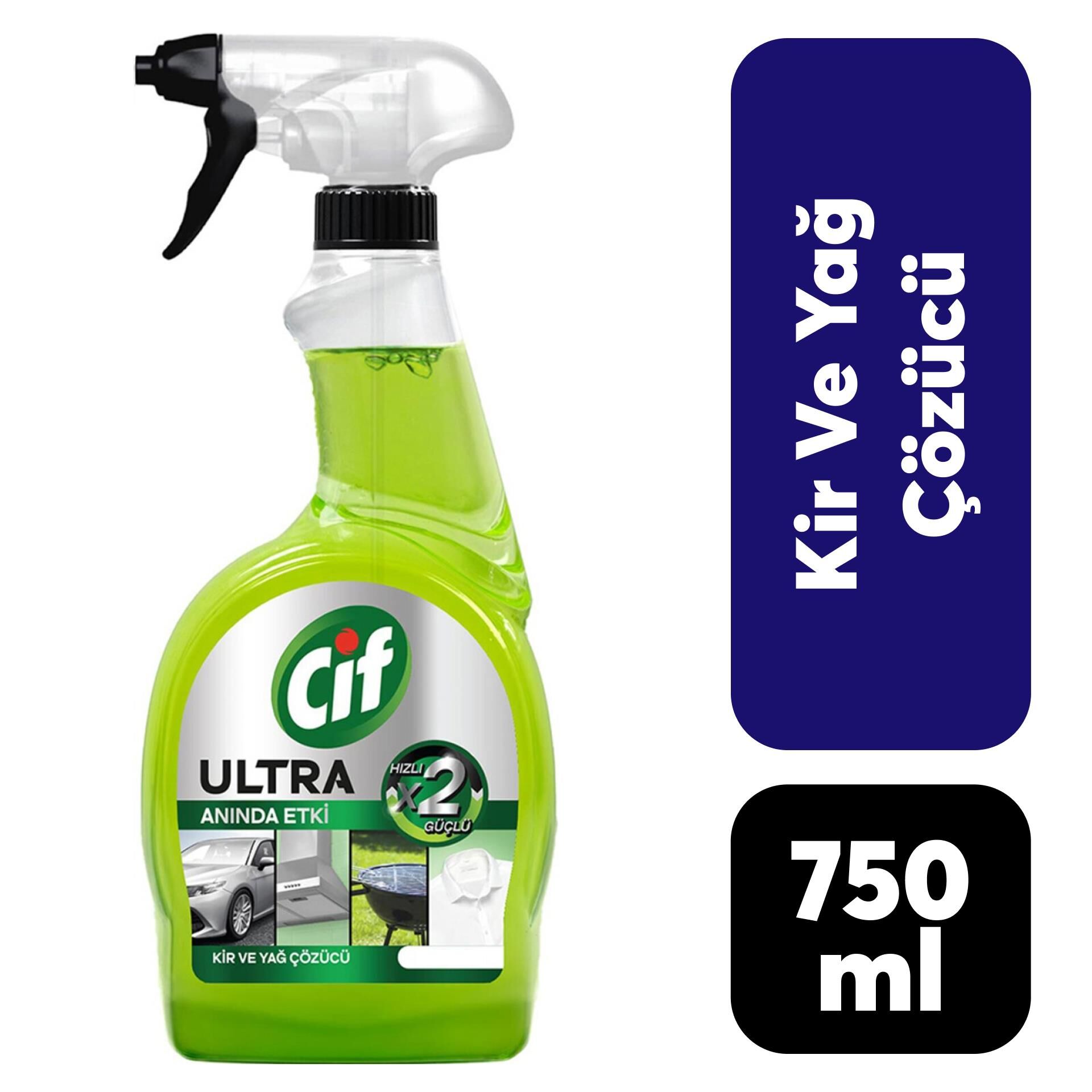 Cif Sprey Anında Etki 750 ml Kir ve Yağ Sökücü