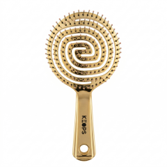 Tarak Keops Saç Fırçası 3D Oval Pearl Shine Gold