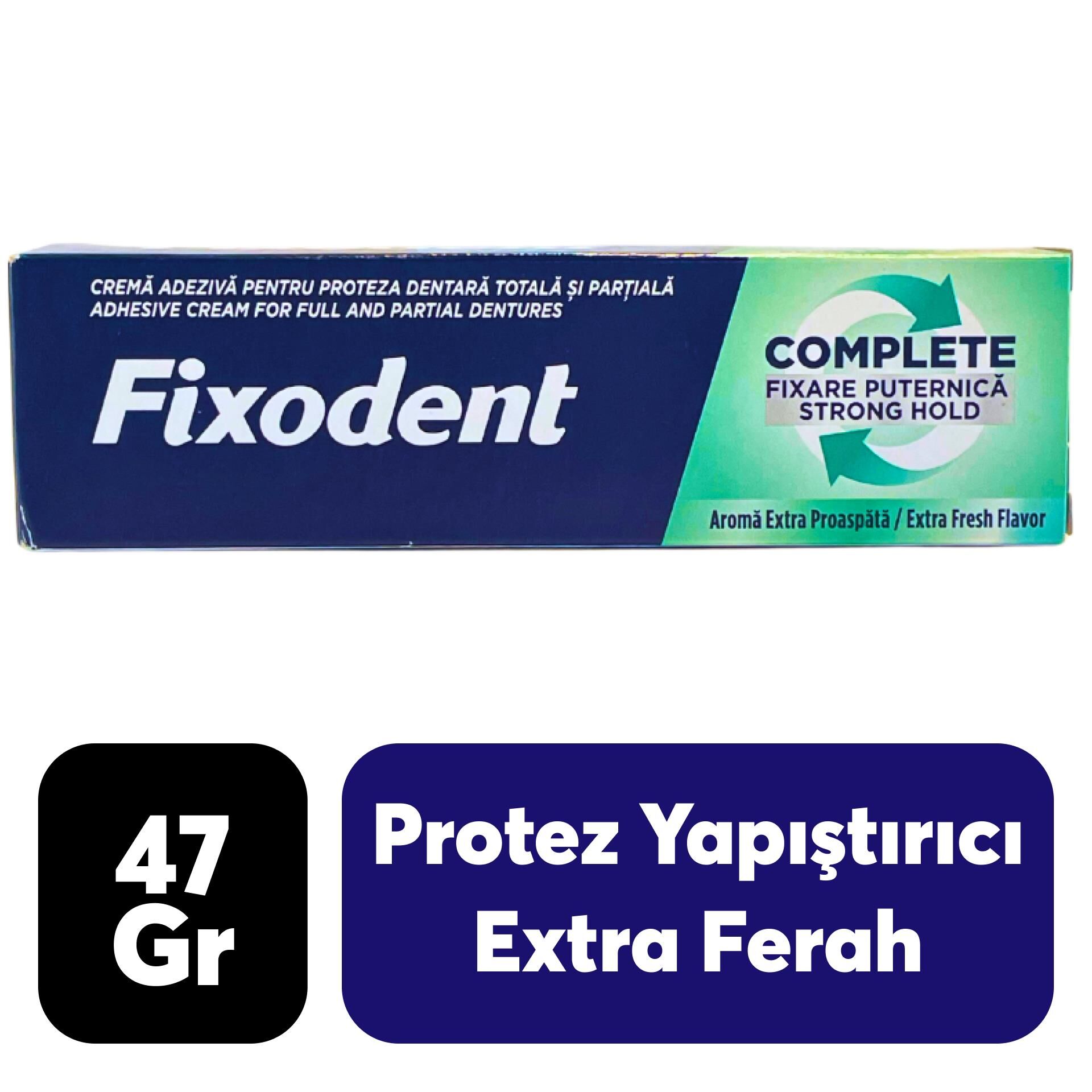 Fixodent Protez Yapıştırıcı 47 gr Extra Ferah