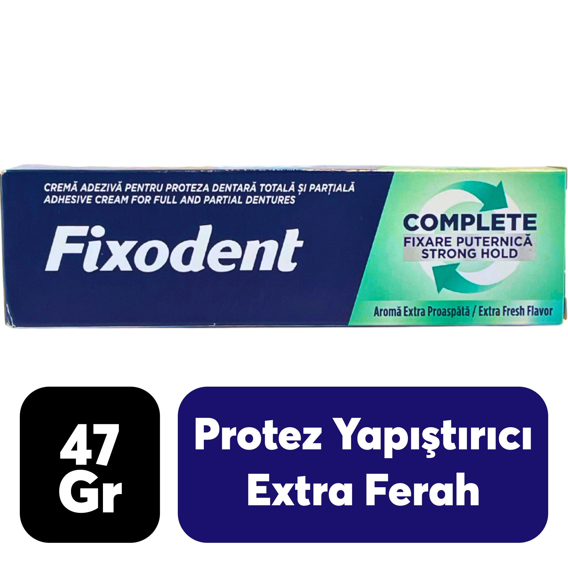 Protez Yapıştırıcı Fixodent 47 gr Extra Ferah