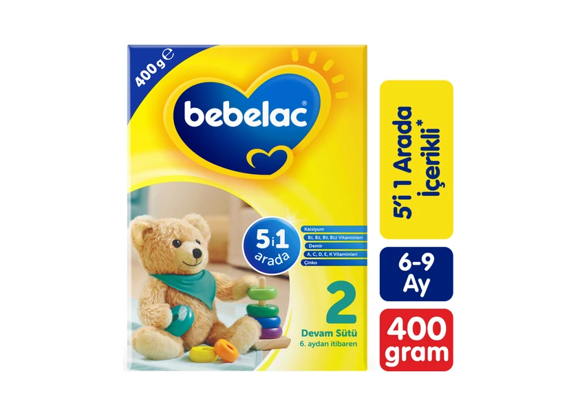 Bebelac Devam Sütü 5i1 Arada 6-9 Ay 400 Gr