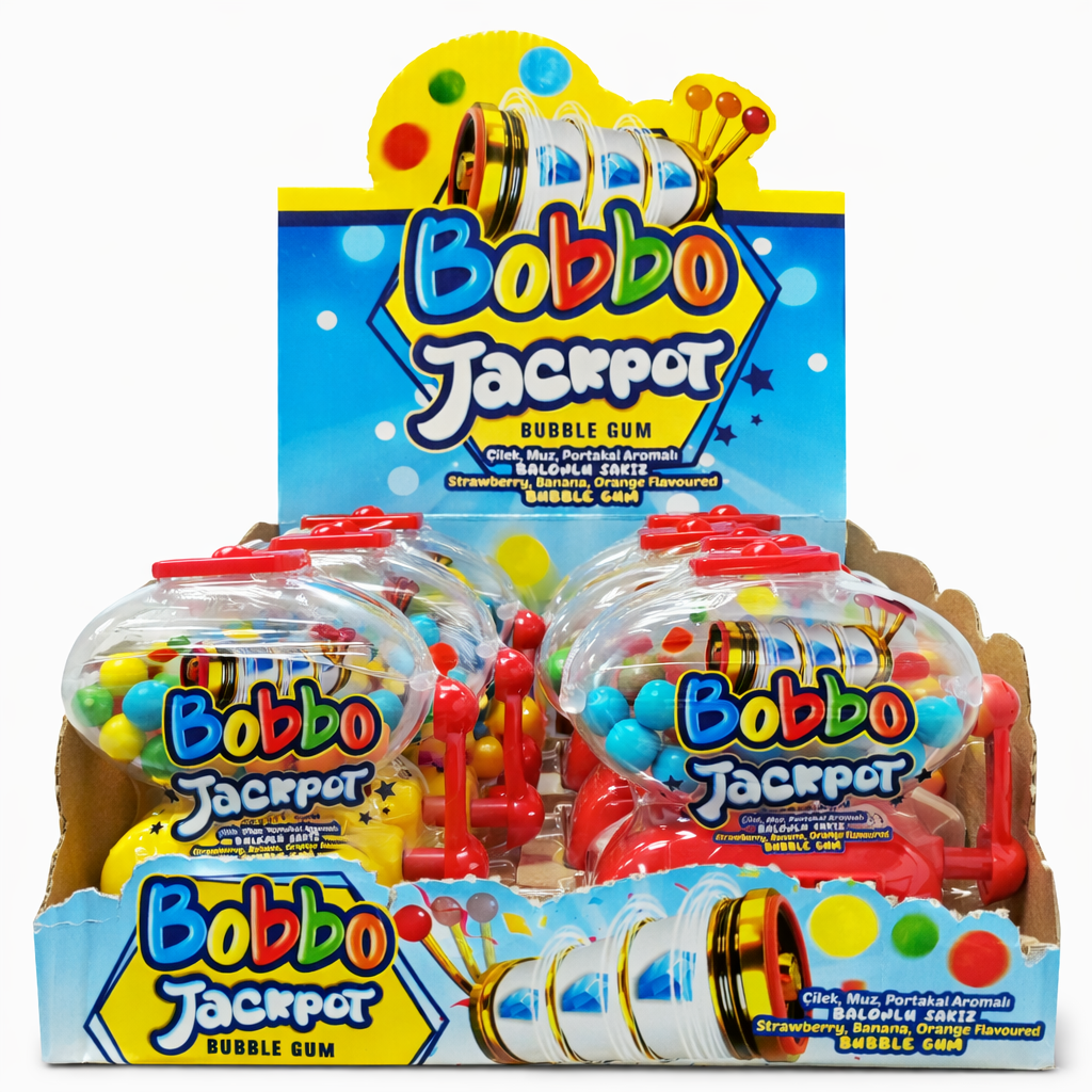 ..Bobbo Jackpot Aromalı Balonlu Sakız 12'li