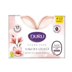 Duru Hydropure Sakura Çiçeği Şeffaf Cilt Bakım Sabunu 135 g 4'lü Paket