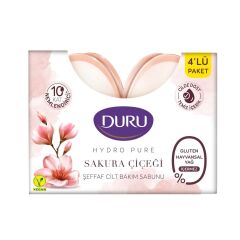 Duru Hydropure Sakura Çiçeği Şeffaf Cilt Bakım Sabunu 135 g 4'lü Paket