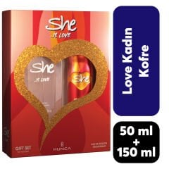 Kofre Kadın She Parfüm 50 ml + Deodorant 150 ml Love