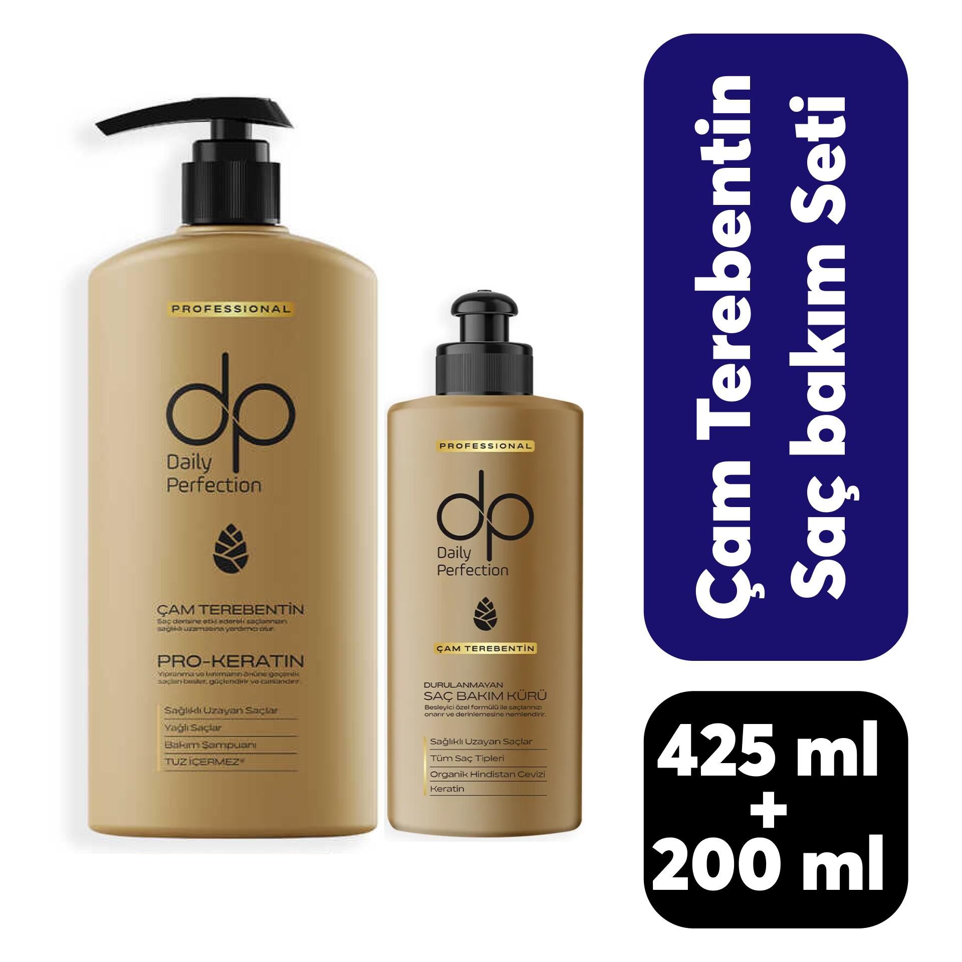 Dp Şampuan 425 ml + 200 ml Bakım Kürü Çam Terebentin