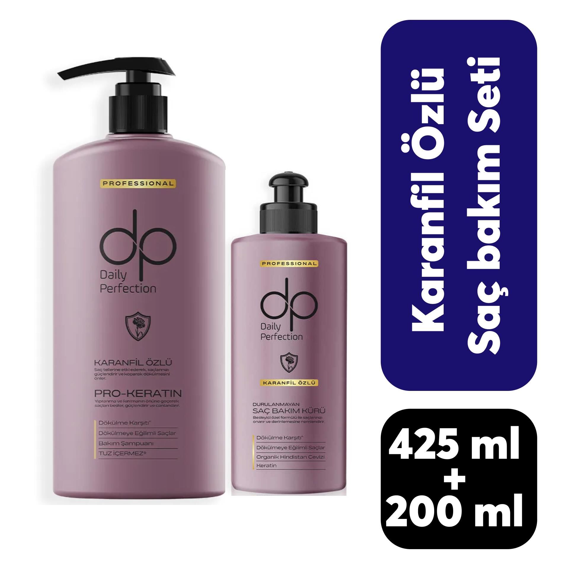 Dp Şampuan 425 ml + 200 ml Bakım Kürü Karanfil Özlü