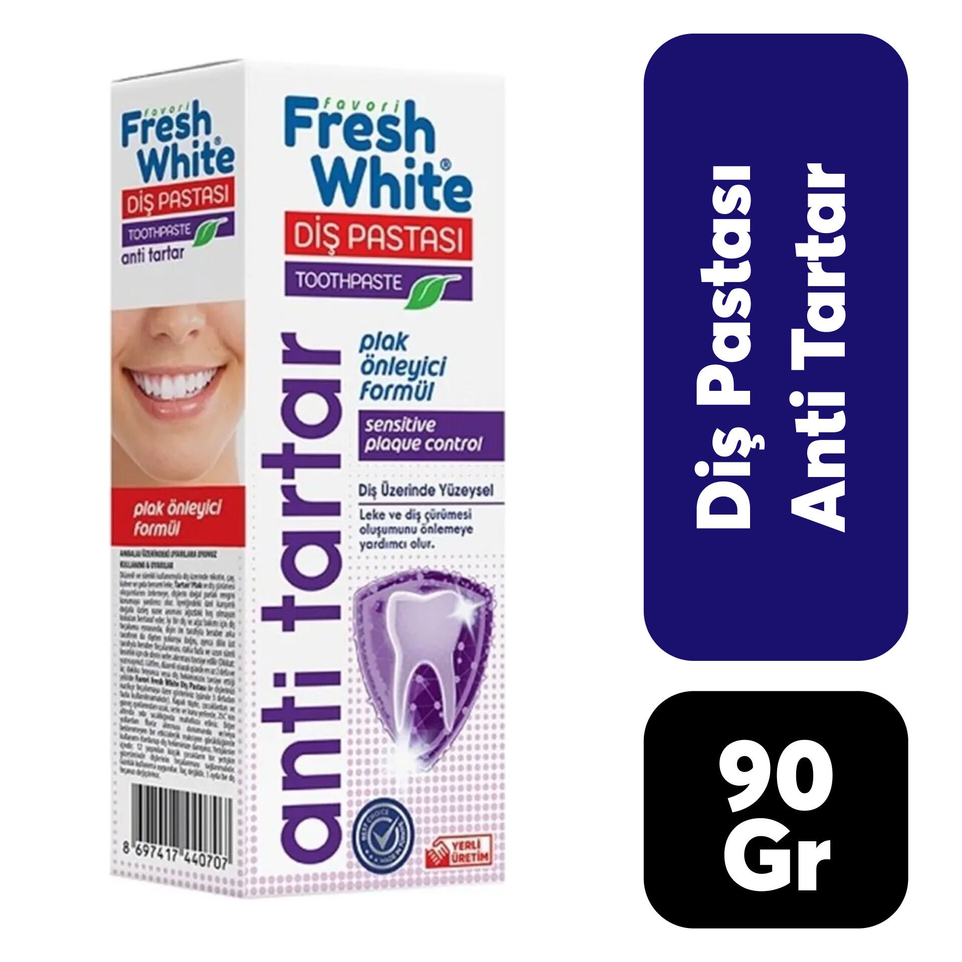 Fresh White Diş Pastası 90 gr Anti-Tartar