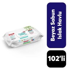 Islak Yüzey Temizlik Havlusu Pafilya102'li Beyaz Sabun