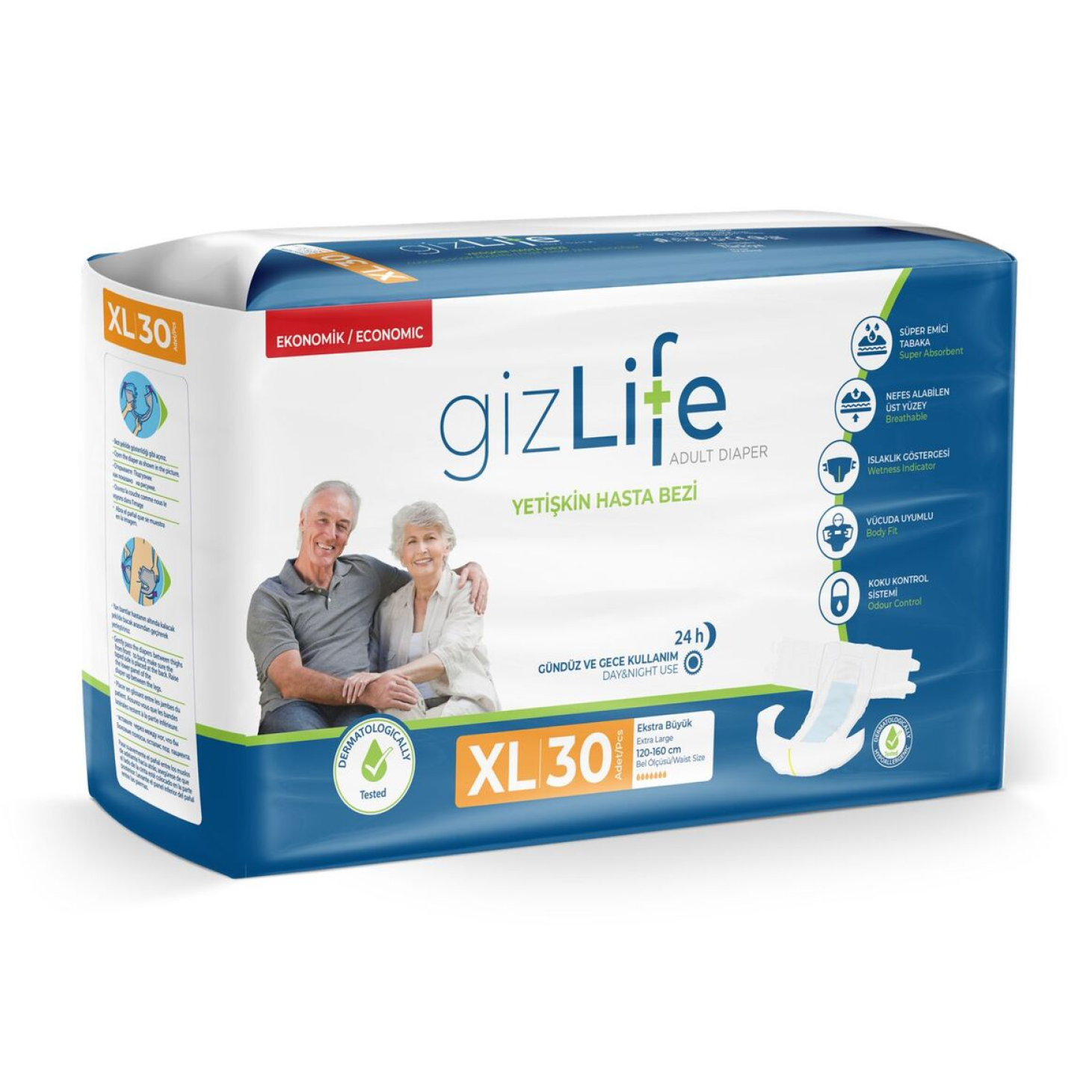 .Gizlife Yetişkin Hasta Bezi 30'lu XL